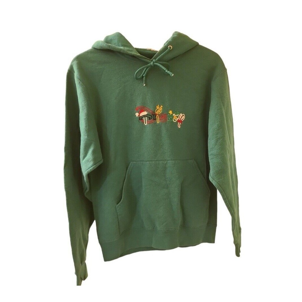 Disney Holiday Christmas Holiday Sweatshirt Green Hoodie